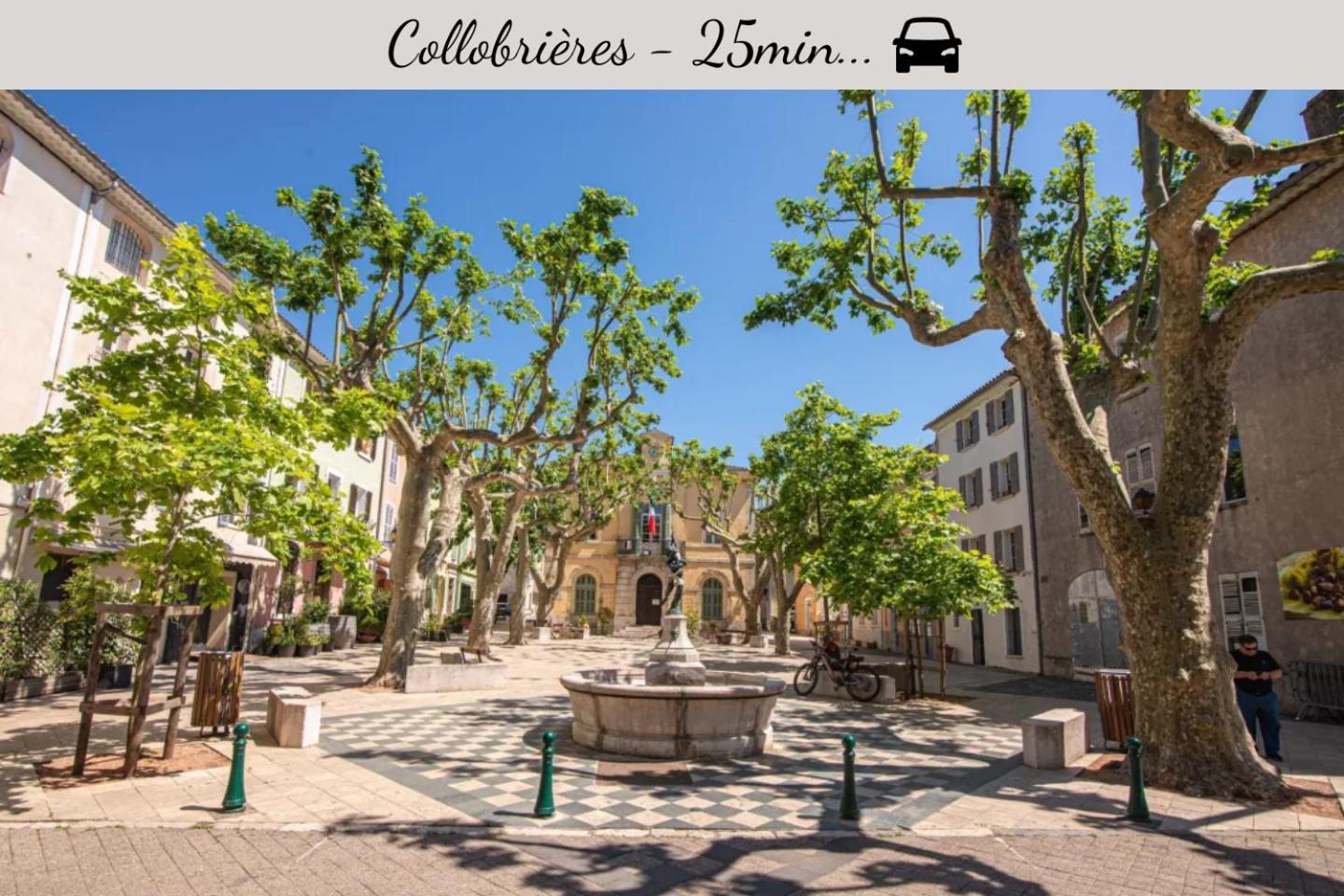Netflix - Lit Queen Size - Terrasse Plein Sud - Climatisation - 2'Centre-Ville - 6'Mer - Parking Prive - 56M2 - L'Olivine - Offre Speciale La Londe-les-Maures Buitenkant foto