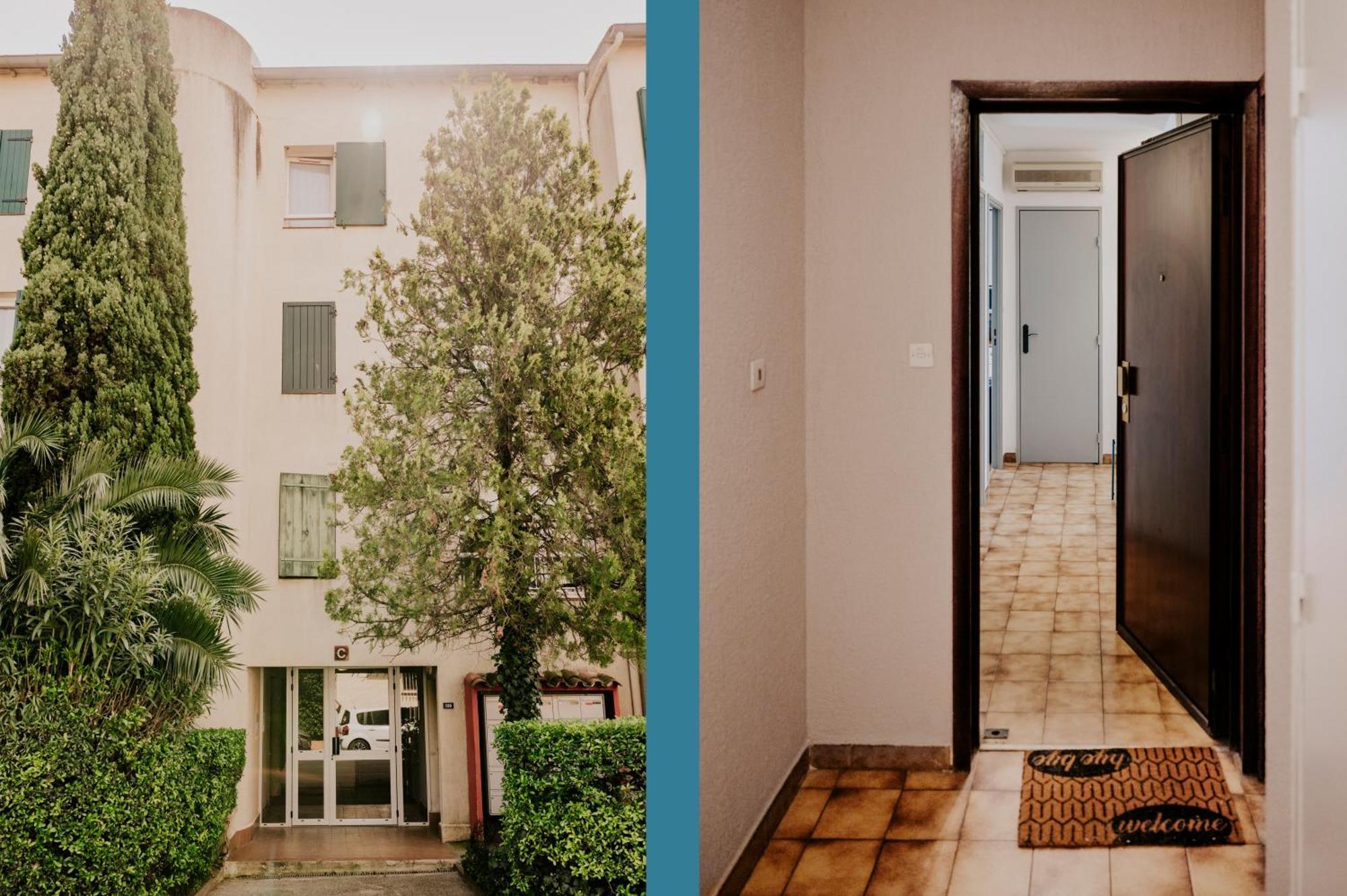 Netflix - Lit Queen Size - Terrasse Plein Sud - Climatisation - 2'Centre-Ville - 6'Mer - Parking Prive - 56M2 - L'Olivine - Offre Speciale La Londe-les-Maures Buitenkant foto
